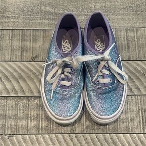 Vans Kids Glitter Sneakers - Blue and Purple
